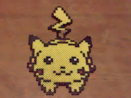 Dashing Pikachu Perler