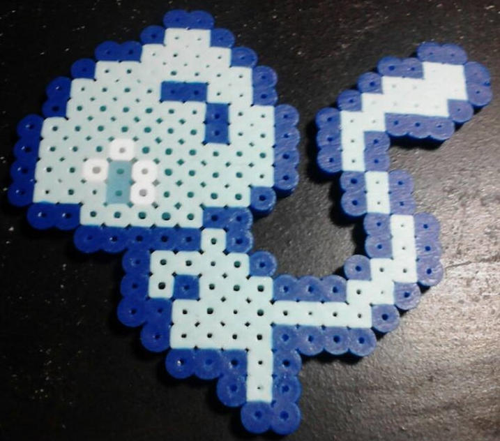 Ice Type Symbol From Pokemon Perler Bead Pattern