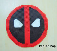 Large Deadpool Symbol Perler