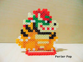 Super Mario Maker Bowser Perler