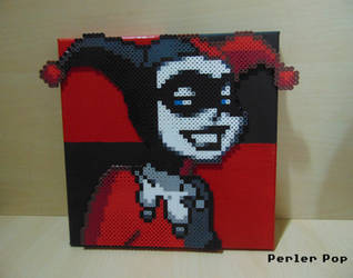 Harley Quinn Perler On Canvas