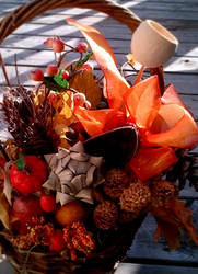 Flowers in a basket