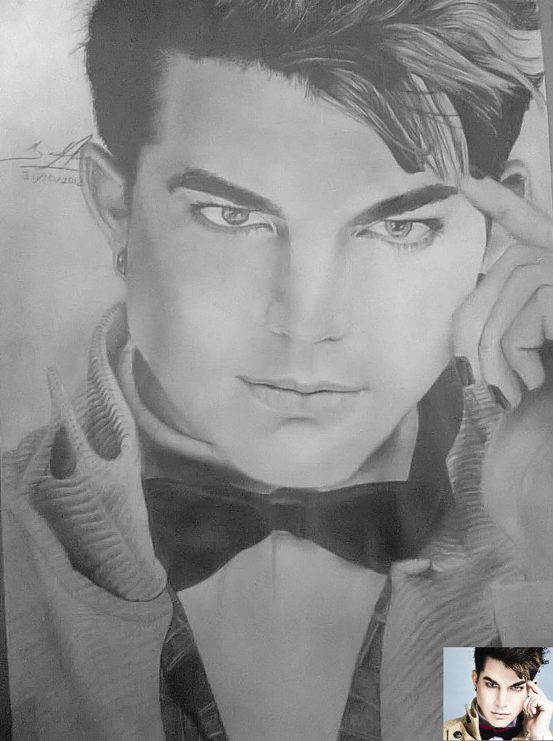 My sketch Of Adam Lambert