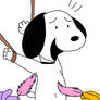 Snoopy Tickled