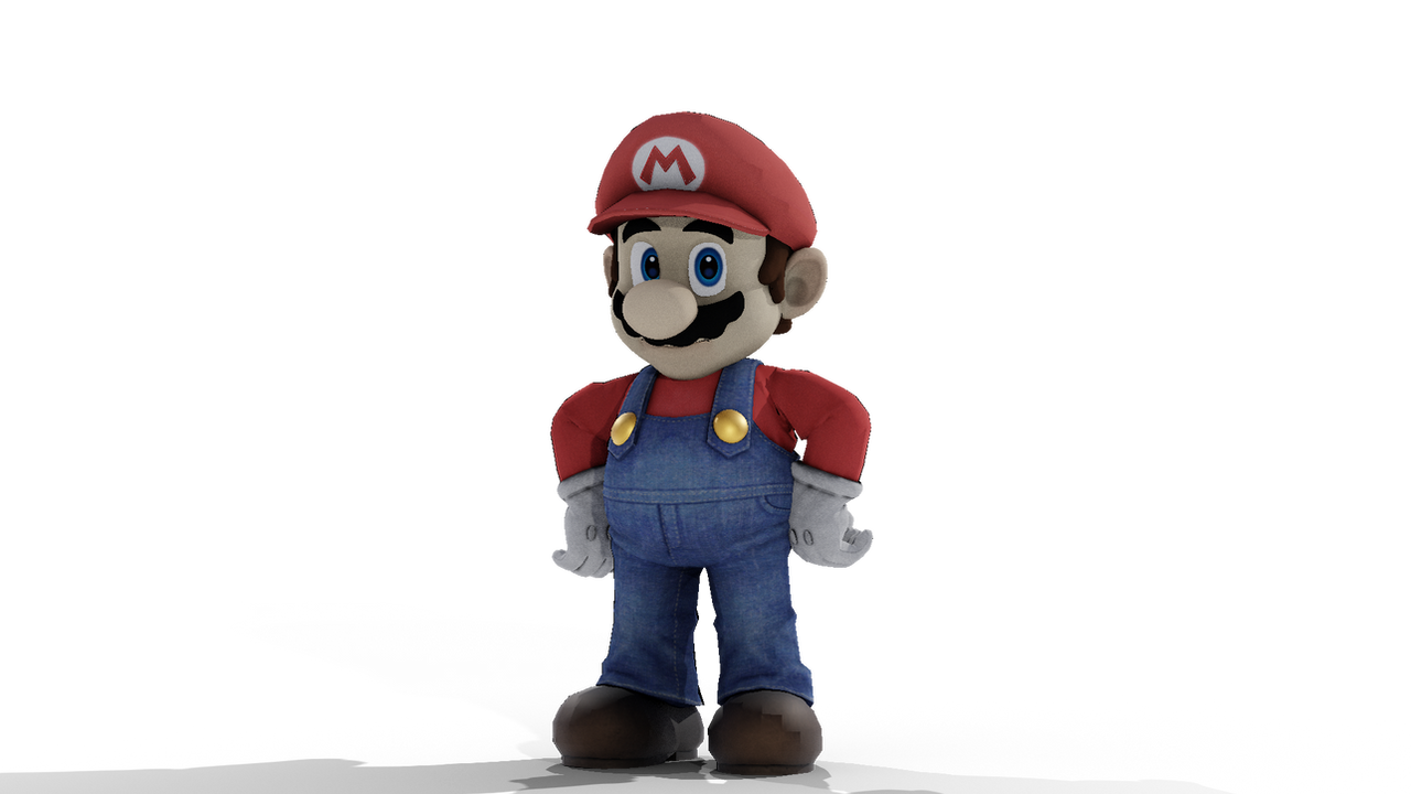 Mario Back Render Mario Render 5 by Super64Fan on DeviantArt