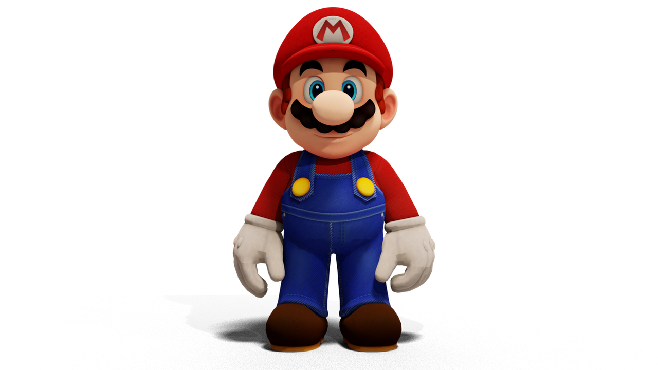 Mario Back Render Mario Render 16 by Super64Fan on DeviantArt