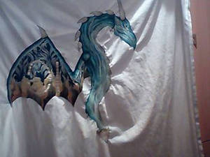 Dragon embroidered, hand made