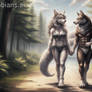 Couple in the woods