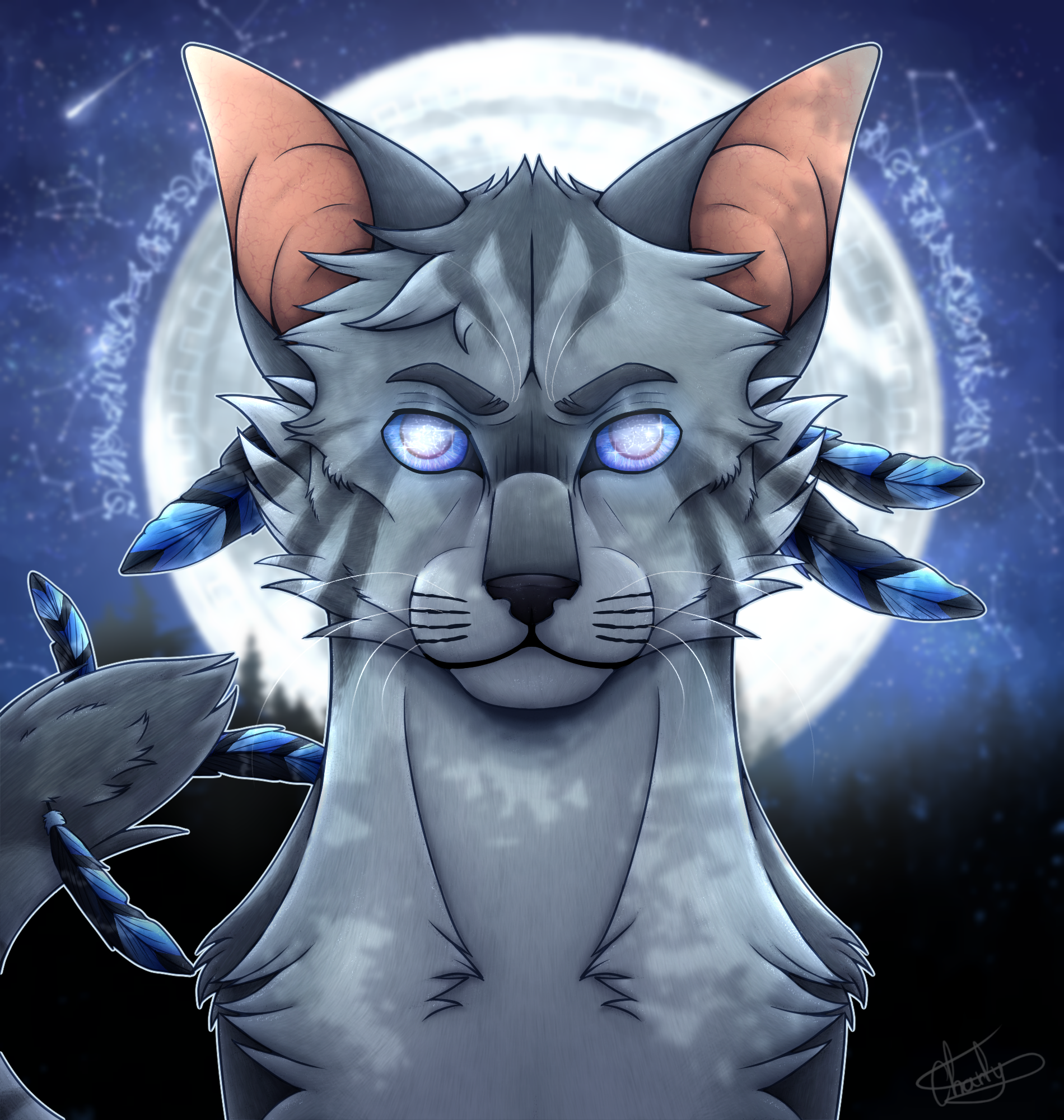 Jayfeather  Warrior cats redesign by Hikari-Hisudo on DeviantArt