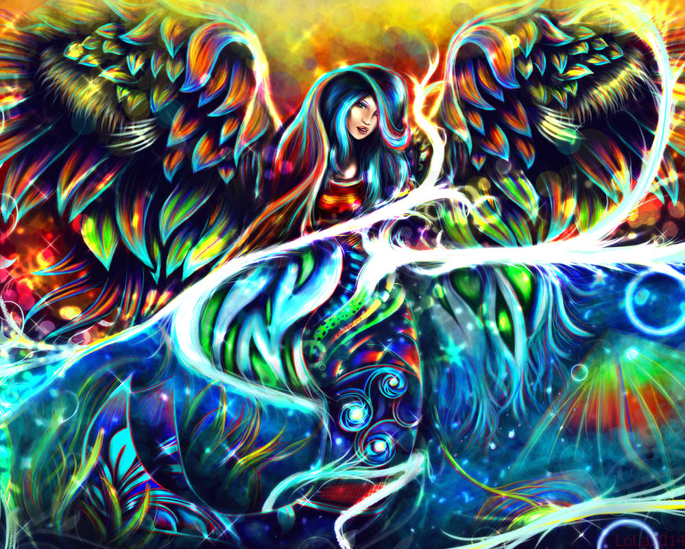 Winged Mermaid by LoLaQ2014 Winged Mermaid by LoLaQ2014