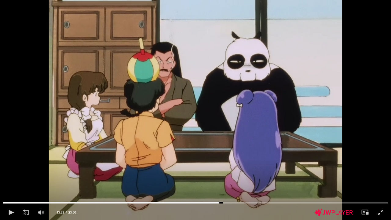 Soun and Genma (panda form) interrogates Ranma by franstock92 on DeviantArt