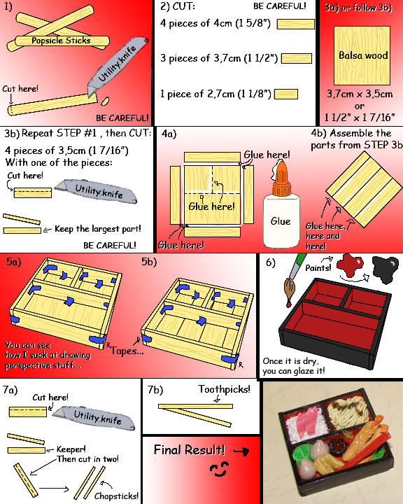 How to make a Mini Bento Box by kayanah on DeviantArt