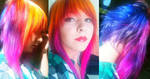 Tydye hair by lane-nee-chan