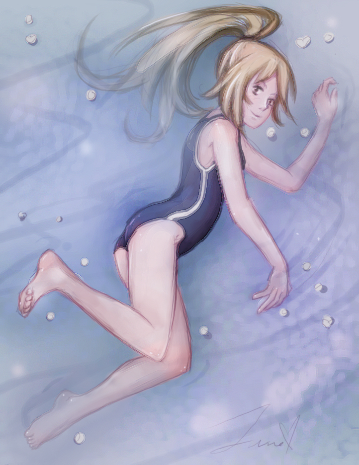 swimming doodle