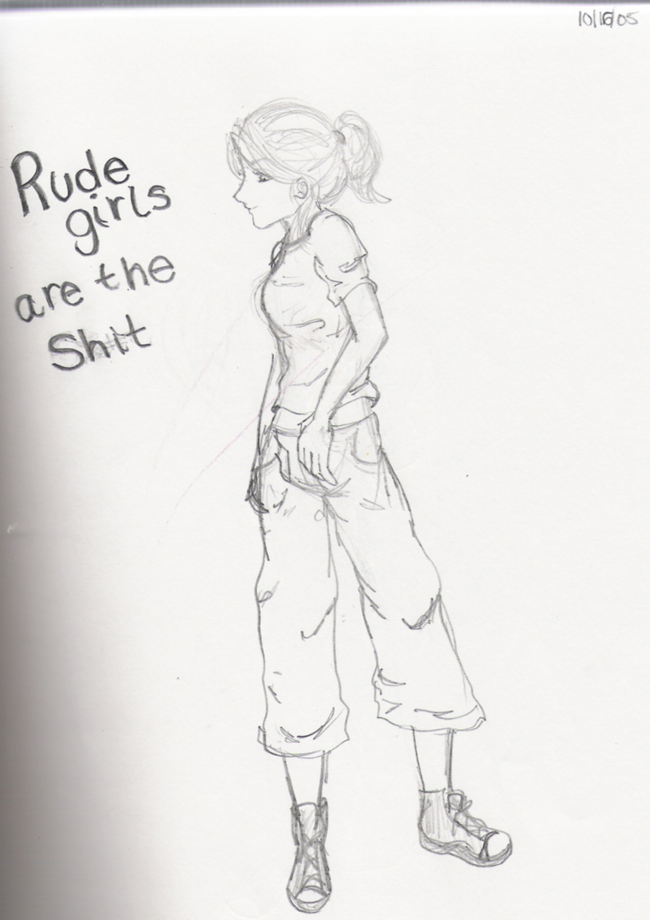 Rude Examples Drawing Rude Girl by Saura on DeviantArt