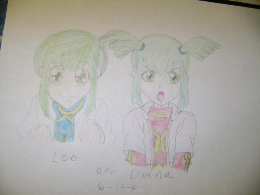 Yu-Gi-Oh! 5D's Leo and Luna by OriginalMegaGirl on DeviantArt