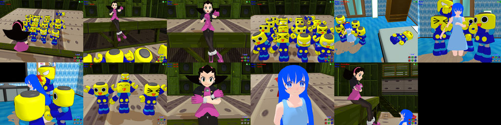 Servebots MMD Tron and her Servebots! by OriginalMegaGirl on DeviantArt