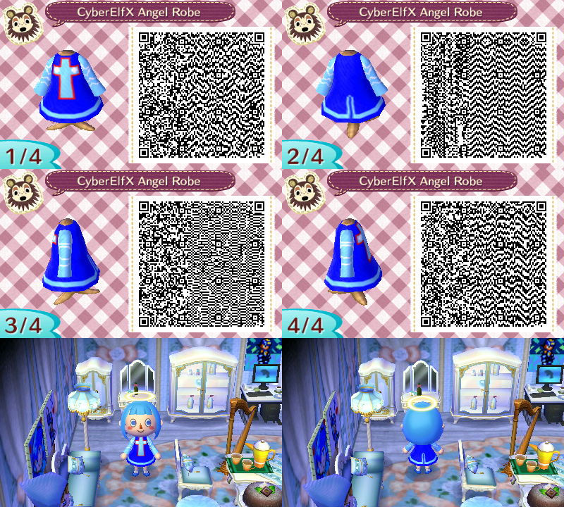 Acnl Robe Pattern ACNL CyberElfX Angel Robe!~ ^_^ by OriginalMegaGirl on DeviantArt