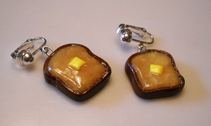 Toast Earrings