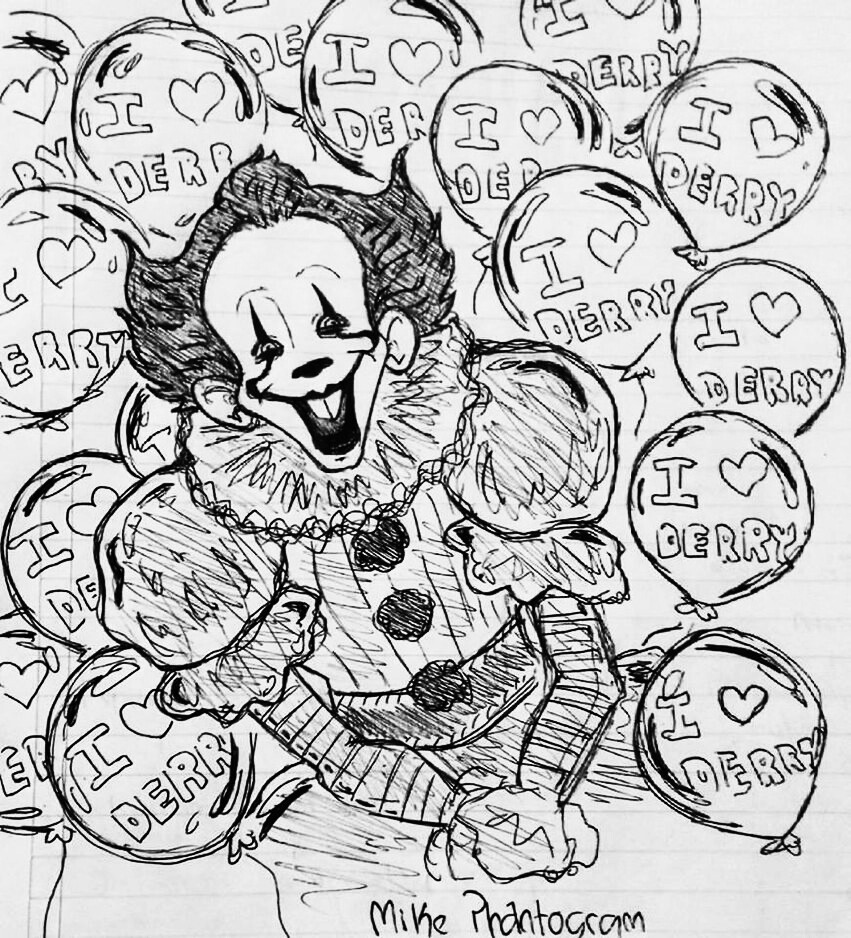 Pennywise the dancing clown drawing * Thanks for the feature!!*