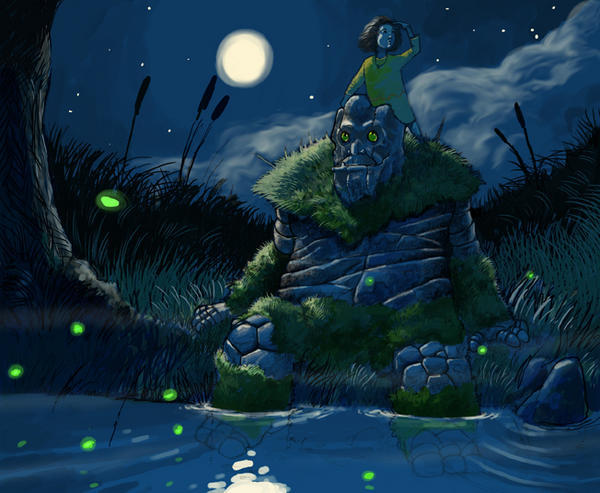 Alexillustrate Troll and little girl. by alex-illustrateur on DeviantArt
