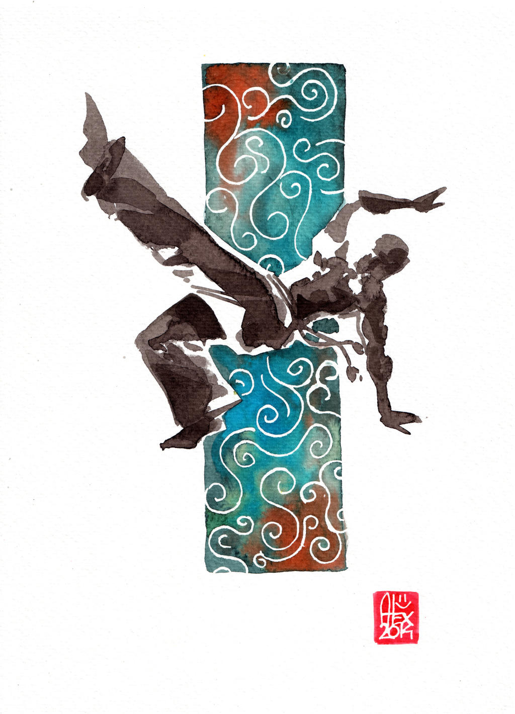 Alexillustrate Capoeira Encre 571 by alex-illustrateur on DeviantArt