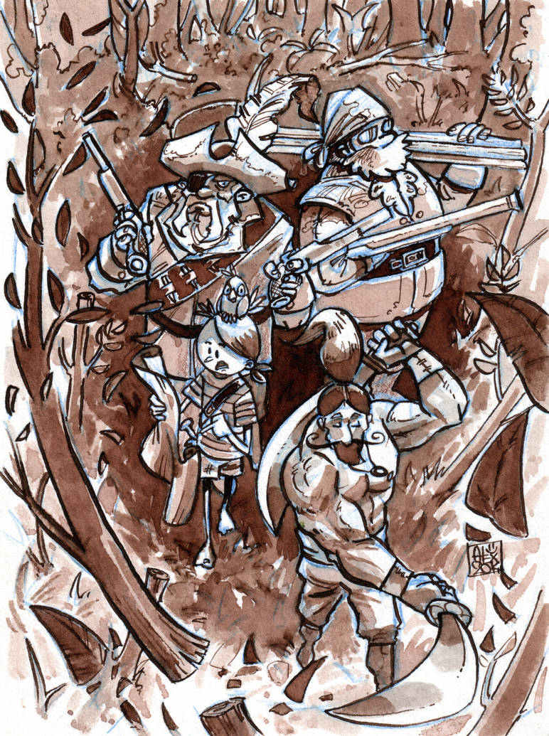Alexillustrate Through the jungle by alex-illustrateur on DeviantArt