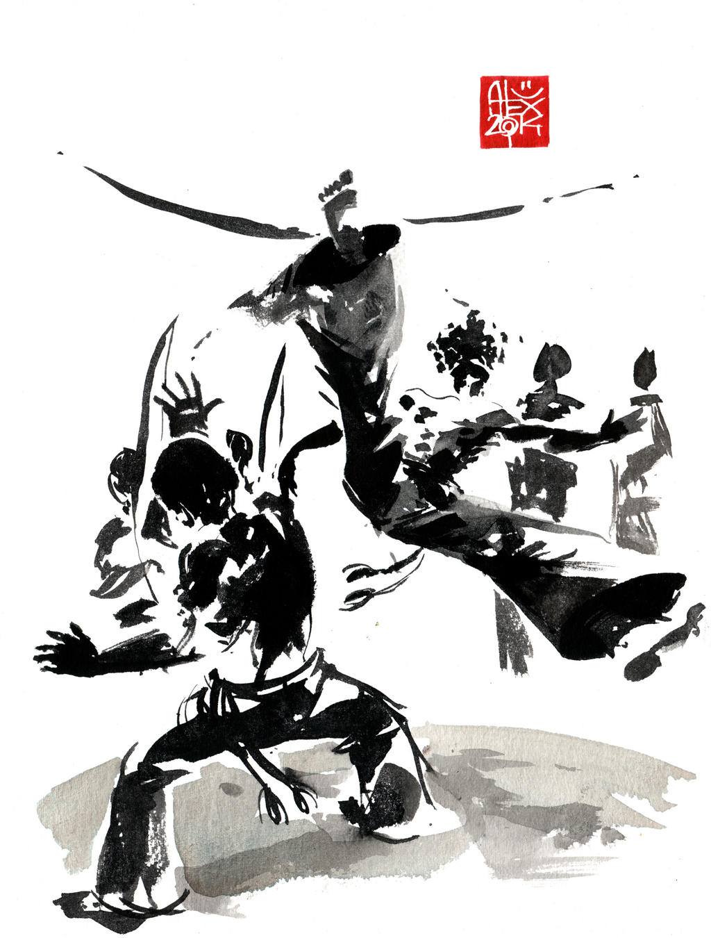 Alexillustrate Capoeira illustration by alex-illustrateur on DeviantArt