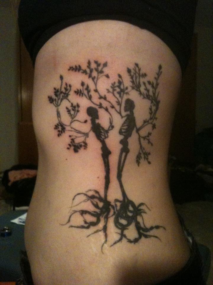 Skeleton Tree Tattoo