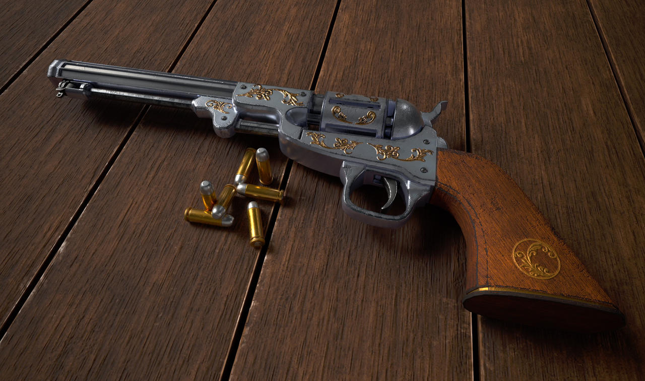 PBR Revolver 3D by EFinART on DeviantArt