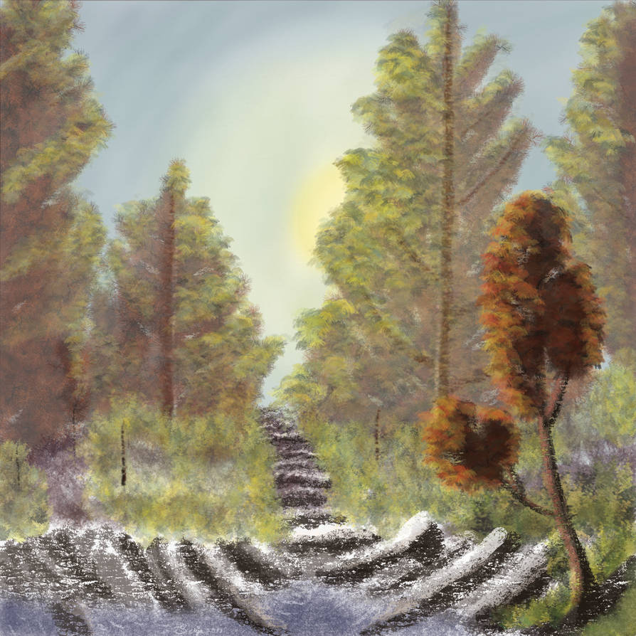 Bob Ross A Walk in the Woods by SerjaDaeva on DeviantArt