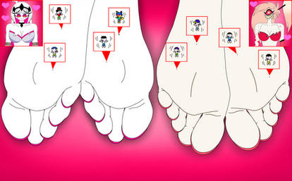 Giantess nikusa and cherri bomb feet lick worship