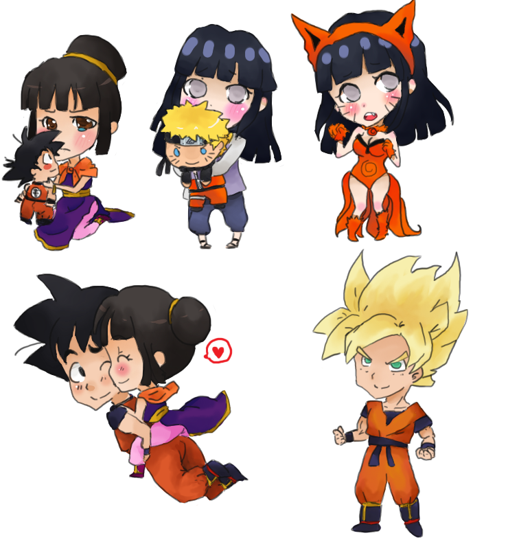 Naruhina and GoChichi chibis