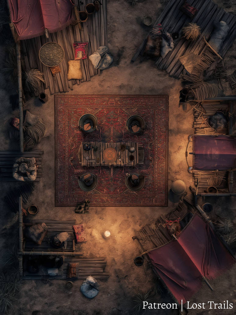 Tent Battlemap by LostTrailsMaps on DeviantArt