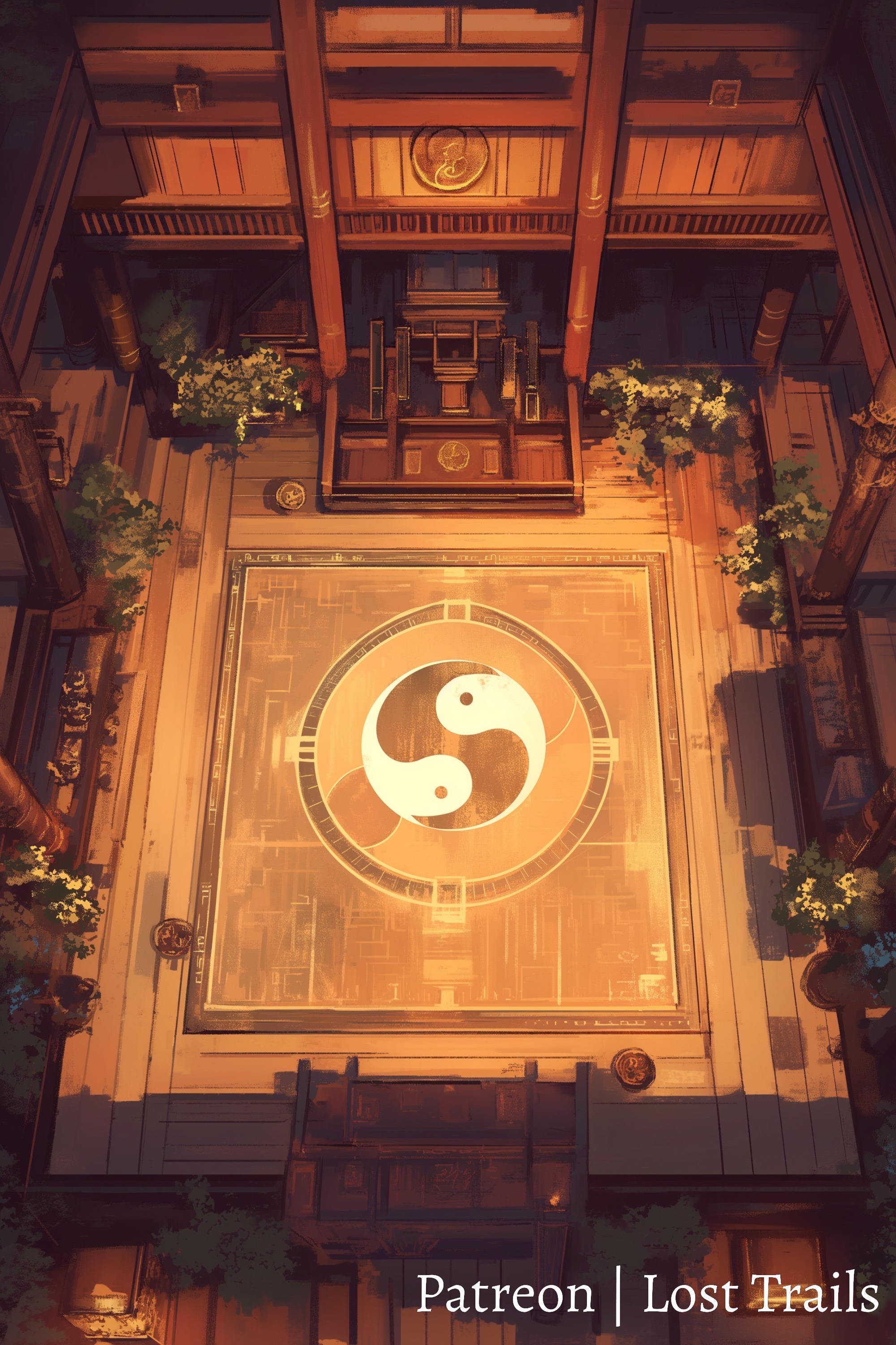 Dojo Path Dojo Battlemap by LostTrailsMaps on DeviantArt