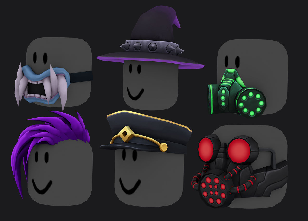 Various Roblox Hats By Idonthaveause On Deviantart - how to see favorite hats in roblox