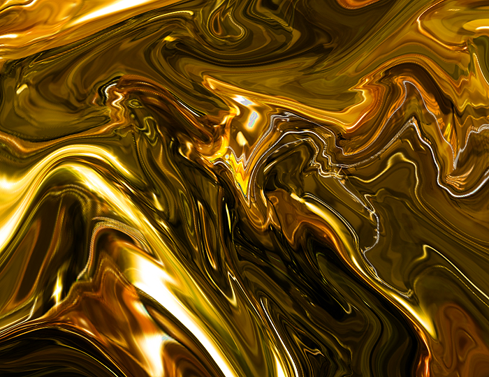 shiny golden glop