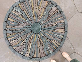 fire circle, stone art