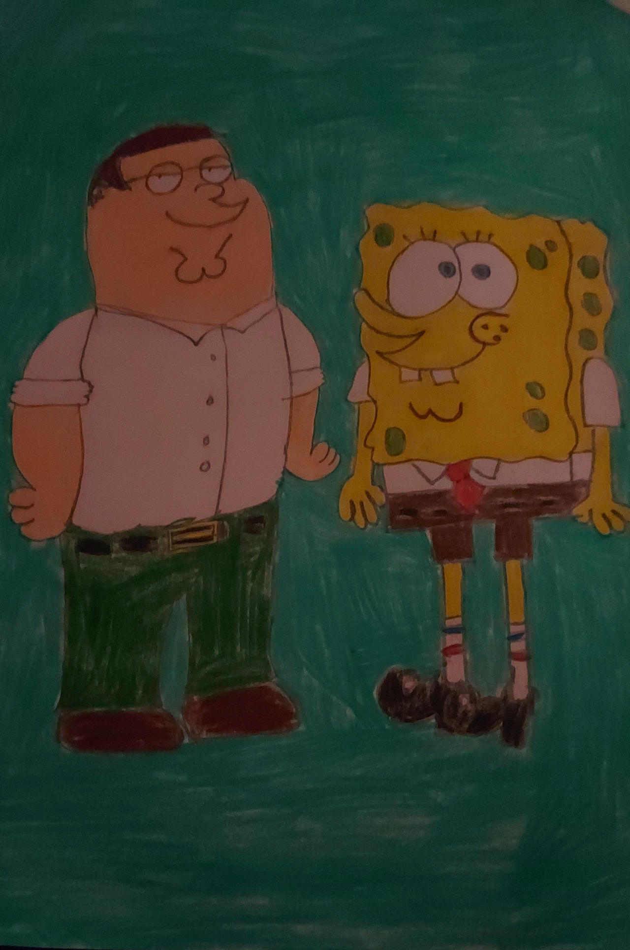Peter Griffin and SpongeBob by agorduna on DeviantArt