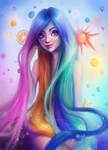 Rainbow Hair by SandraWinther