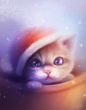 Christmas kitten by SandraWinther Christmas kitten by SandraWinther