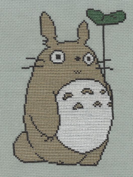 Totoro cross stitch 2