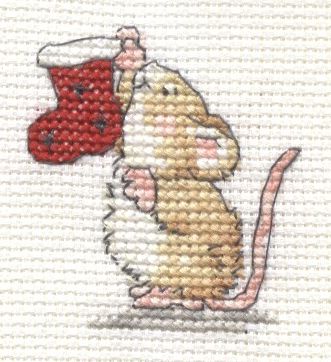 Christmas Mouse cross stitch