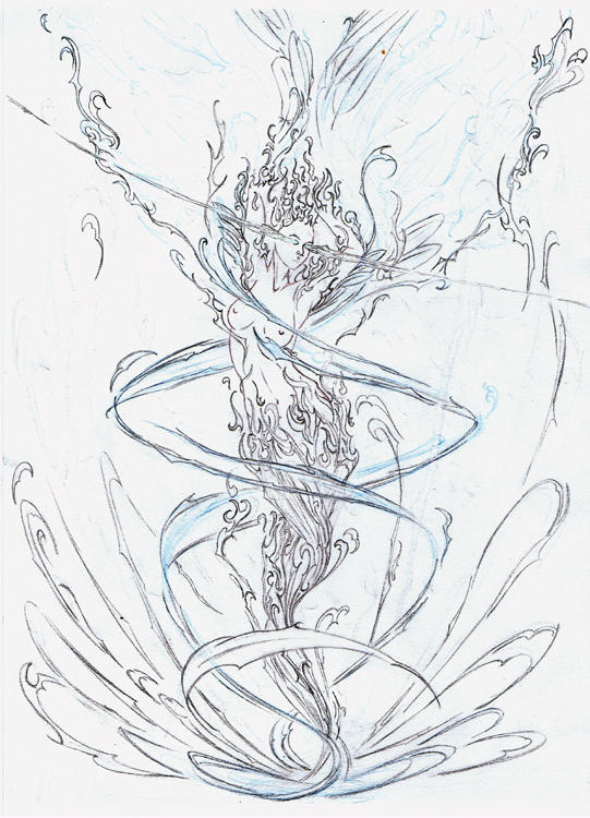 Phoenix Rising (Sketch) by zwarback on DeviantArt