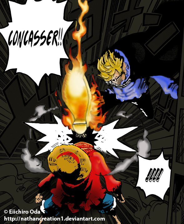 One Piece 844 Luffy Vs Sanji By Nathancreation1 On Deviantart One Piece 844 Luffy Vs Sanji By Nathancreation1 On Deviantart