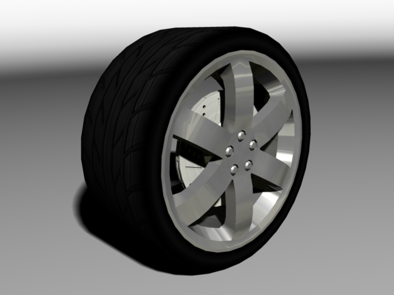 6 spoke rim, Render 1