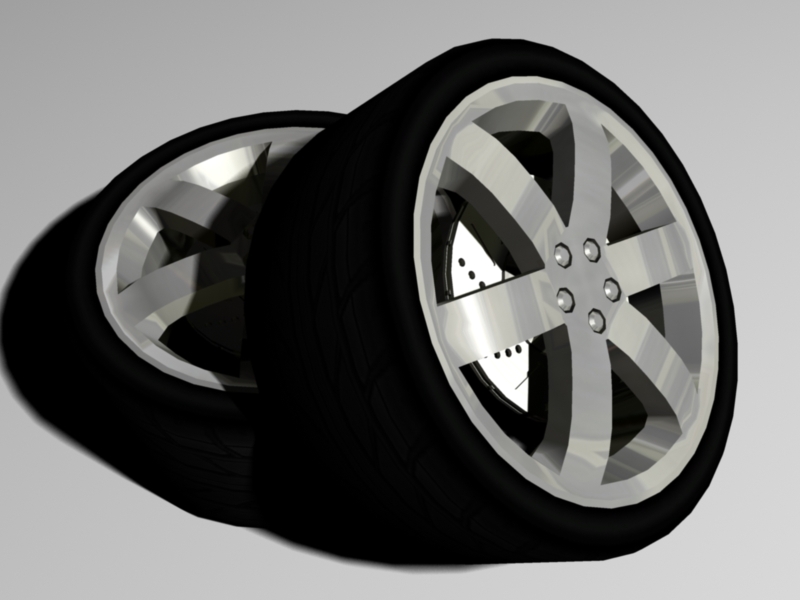 6 spoke rim, Render 2