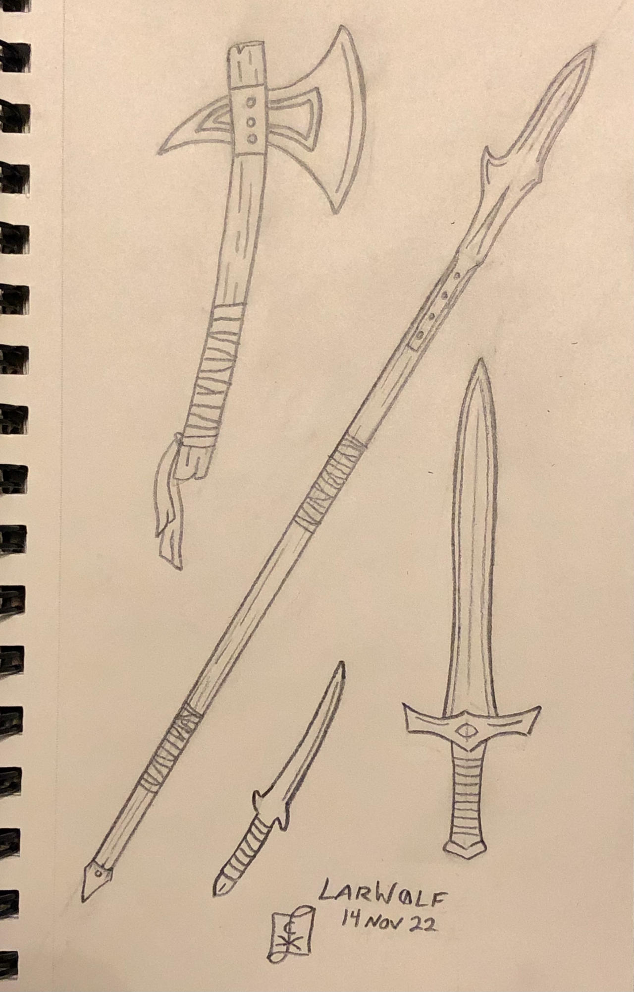 Weapon Tutorial Practice by LarW0lf on DeviantArt