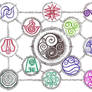 Avatar Elemental Symbols