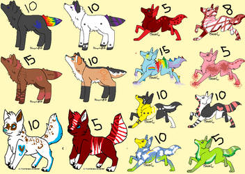 Wolfie point adopts by NeonColoredPencils